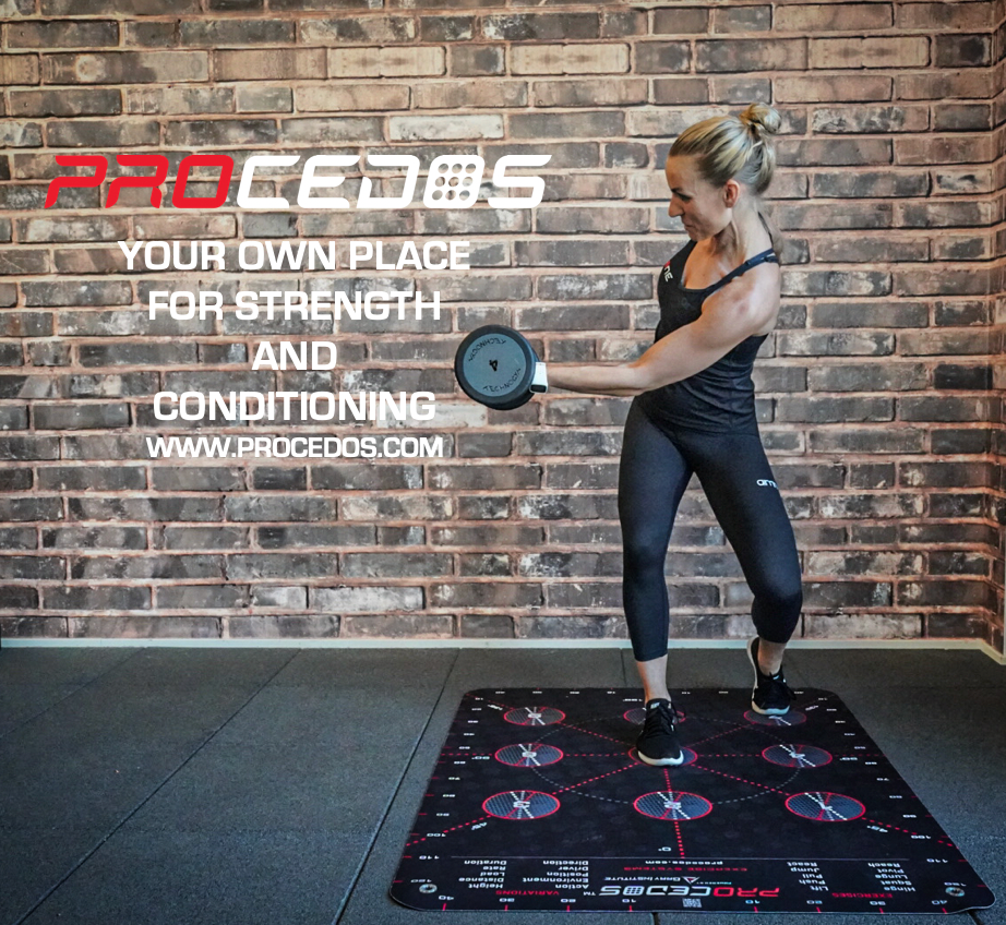 Including resistance bands and dumbbells in your training with Procedos Platform9 is an excellent way to increase resistance, stability, and functionality.